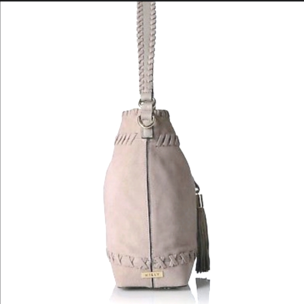 NWT Suede Leather Milly Astor Whipstitch Bag Women's Bag Tote Bag Crossbody Bag - Picture 2 of 11